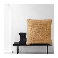 Coussins et housses de coussin en jute tissés à la main