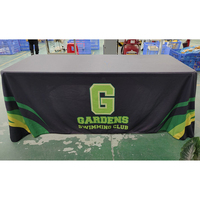 Nappe de table personnalisée en polyester vintage, portable, de 6 pieds et 8 pieds, pour présentoir, très vendue, protection complète