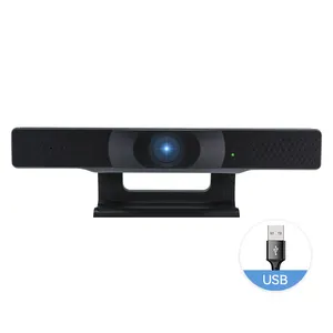 Jjts webcam hd 1080p, câmera com microfone, enquadramento automático, webcam, web