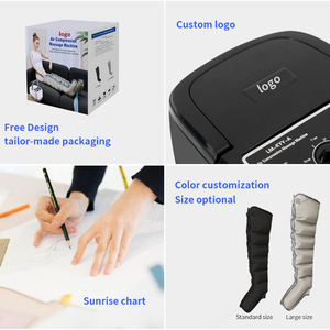 Système de massage des jambes et des pieds par compression d'air pour récupération post-entraînement, avec écran tactile et alimentation secteur - Product Image 3