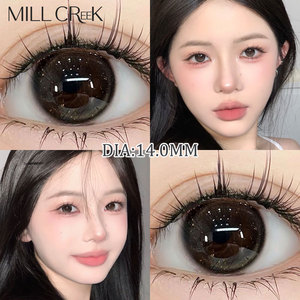 Lentes de Contacto Cosméticas de un Día Millcreek, Transpirables, con Alto Contenido de Agua, Estilo Coreano, Lentes Circulares de Color, Proveedor con Certificación CE - Product Image 1