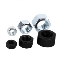 Écrou hexagonal galvanisé noir à haute résistance de classe 4.8 et 8.8, GB6170 M2-M90