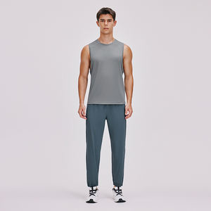 190 GSM EU taille OEM ODM 50% Modal 42% coton 8% Spandex Sport Gym vêtements de sport personnalisés hommes débardeur entraînement - Product Image 3