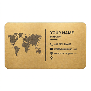 Plaque nominative rectangulaire en laiton gravée avec carte du monde, impression UV, cadeau d'affaires, carte de directeur - Product Image 1