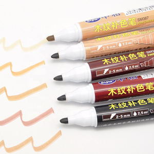 قلم تحديد سيبا SM387 بتأثير الخشب برأس رصاصي 3 مم بـ 5 ألوان حبر دائم لإصلاح الخدوش على الأثاث والسلالم وكتابة الورق - Product Image 3