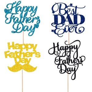 Decorazioni per Torte da 6 Pollici con Glitter Colorati, Novità per Feste, Festa del Papà, Compleanno, Regalo, Accessori per Feste - Product Image 3