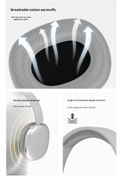 Casque stéréo sans fil sport de haute qualité MAX à réduction de bruit active, étanche IPX-3, design supra-auriculaire