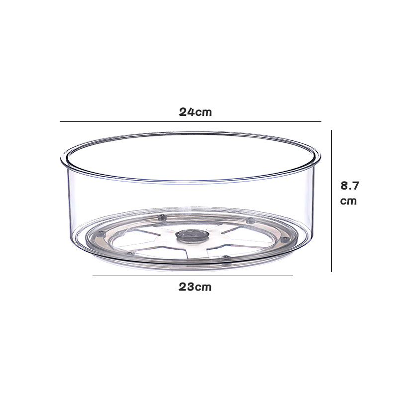 Groothandel Luie Susans Plastic Doorzichtige Roterende Organizer, Het Verwijderen Van Cosmetische Make-Up Organisatoren Voor Aanrecht Tafel Pantry Badkamer