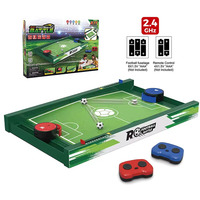 MILI RC Football Battle DIY Assembly STEAM Toy 2 Player 2.4G Remote Control Table Soccer Board Game Competitive Desktop for Kids