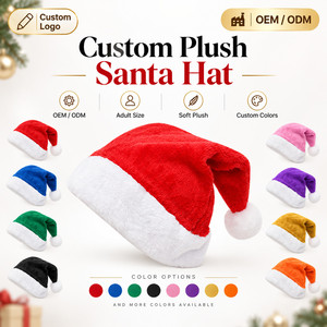 Chapeaux de Noël en velours personnalisés avec logo, impression par transfert thermique, ajustables, unisexes, pour adultes, pour fêtes, vente en gros - Product Image 4