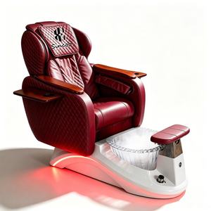 Luxury Nail Salon airbag Massage Pedicure Chair Fiberglass Base with <b>Lighting</b> Electric Washing Foot <b>Bath</b> Spa Pedicure Chairs - Product Image 5