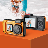 Cámara Deportiva 4K CCD Impermeable HD de Doble Pantalla para Ciclismo, Motociclismo, Buceo, Natación Subacuática, Venta al Por Mayor de Fábrica