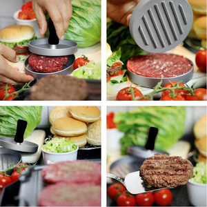 Presse à hamburgers antiadhésive pour des galettes parfaitement façonnées, galettes de bœuf, presse à hamburgers fourrés, accessoires de grillade BBQ - Product Image 6