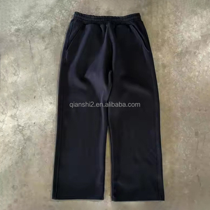 Pantalones Deportivos Anchos de Algodón Personalizados QIANSHI para <span class=keywords><strong>Hombre</strong></span>, Pantalones Deportivos Holgados de Pierna Recta de Felpa Francesa, Pantalones Deportivos Holgados y Acampanados para <span class=keywords><strong>Hombre</strong></span> - Product Image 3