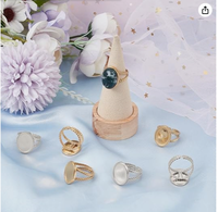 Bague ajustable unie en acier inoxydable, vierge, pour bijoux féminins, avec médaillon ovale géométrique, idéale comme cadeau