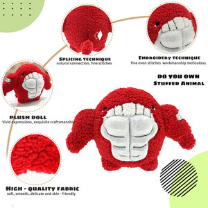 Promozioni di eventi in palestra muscolatura divertenti regali creativi per bambole di peluche agli <span class=keywords><strong>amici</strong></span> balena rossa peluche personalizzati - Product Image 2