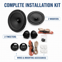 Amplificateur de voiture 4 canaux classe D haute puissance, entrée de niveau compacte pour haut-parleur, audio RCA 12V, boîtier en aluminium pour système stéréo de véhicule