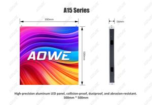 จอแสดงผลวิดีโอวอลล์ LED แบบติดตั้งภายในอาคาร EU AOWE 500*500 มม. 8K 4K SMD HD P1.2 P1.5 P1.8 P2 P2.5 P3 สีเต็มรูปแบบ บางเฉียบ - Product Image 2