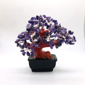 Ornements en cristal de citrine naturelle en forme d'arbre, décoration créative pour la maison et le bureau, apportant richesse et trésor, fabriqués à la main par Life Tree - Product Image 4