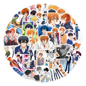 สติกเกอร์ลายการ์ตูนญี่ปุ่น BL มังงะ 55 ชิ้น สำหรับตกแต่งแล็ปท็อป สเก็ตบอร์ด ขวดน้ำ DIY ลายซาซากิและมิยาโนะ - Product Image 2