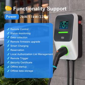 <span class=keywords><strong>Borne</strong></span> <span class=keywords><strong>de</strong></span> <span class=keywords><strong>recharge</strong></span> murale AC Type 1 Type 2 Niveau 2 UE, protocole OCPP 1.6, <span class=keywords><strong>Wallbox</strong></span> 4G 20kW 7kW 22kW 11kW pour voiture, chargeur EV OCPP avec paiement - Product Image 4