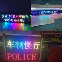 Signe publicitaire de fabrication de lettres de chaîne, panneau de fenêtre à Led personnalisé, Message extérieur Programmable, panneau de défilement à Led