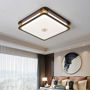 Chinese Style <b>Ceiling</b> <b>Light</b> Walnut Wood Led Living Room Dining Room Zen Style - Product Image 2