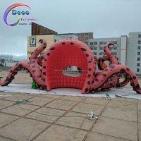 Stand DJ gonflable géant d'extérieur, décoration de scène, pour spectacle, poulpe