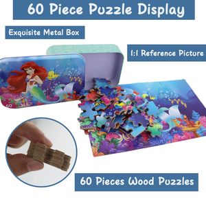 <span class=keywords><strong>Puzzle</strong></span> Principessa per Bambini, <span class=keywords><strong>Puzzle</strong></span> per Ragazze e Ragazzi in Scatola di Metallo, Giocattoli Educativi - Product Image 4