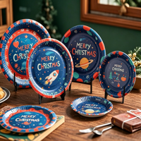 Offre Spéciale : Assiettes en Papier Blanches Biodégradables Style Américain pour Fêtes - Goodsplus