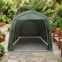 Tente de stationnement portable pour voiture de 7/12 pieds de large, abri mobile pour voiture en bâche arquée imperméable, auvent de garage extérieur robuste pour stockage