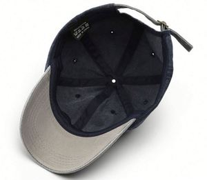 Two-Tone Washed Cotton <b>Baseball</b> for Men Women Unisex Adjustable Distressed Six Panel <b>Cap</b> Dads Hat Promotion Gift - Product Image 3