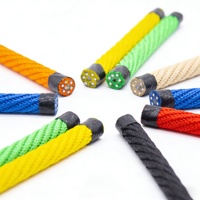 Corde de jeu tressée en nylon colorée anti-UV de 16 mm de la marque QXY, prix d'usine, pour filets de cordes combinés d'extérieur, capacité >500 kg