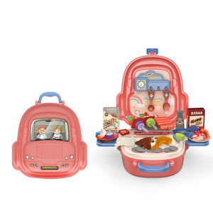 Ensemble de jeu BBQ 52 pièces avec sac de rangement, jouet réaliste pour faire semblant de griller, kit éducatif de jeu de rôle pour enfants - Product Image 1