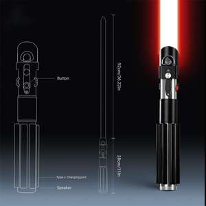 LGT Nuovo Arrivo Spada Laser Neopixel di <span class=keywords><strong>Darth</strong></span> <span class=keywords><strong>Vader</strong></span> con Impugnatura in Metallo, Effetti Sonori e Luminosi, Giocattoli da Guerriero Galattico all'Ingrosso - Product Image 4