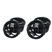 Câble de charge rapide pour téléphone portable en TPE noir 2A 1m USB-A vers Micro USB-A vers USB vers Type-C avec conducteur en cuivre pur