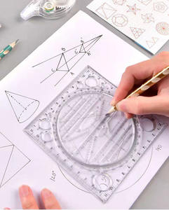 Bview कला बहु-समारोह घूर्णन ज्यामिति टेबल मसौदा ड्राइंग शासक ड्रा और परीक्षण के लिए - Product Image 5