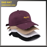 Gorra de Béisbol Personalizada de Alta Calidad con Logotipo Bordado, Gorras Deportivas Vintage Desgastadas, Gorras de Béisbol con Efecto Desgastado
