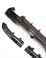 Nouveau 2020+ pour Série 4 G22 G23 Coupé Kit de becquet de spoiler Style 3D Fibre de carbone Diffuseur de pare-chocs arrière avec échappement