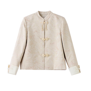 Camicette ricamate da donna stile Neo cinese <span class=keywords><strong>con</strong></span> <span class=keywords><strong>nodo</strong></span> floreale giacca <span class=keywords><strong>corta</strong></span> <span class=keywords><strong>con</strong></span> bottone - Product Image 1