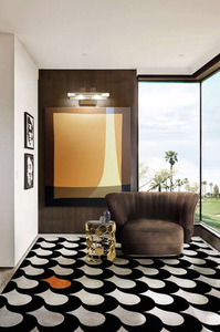 Alfombra de Lana Hecha a Mano de Estilo Moderno, Alfombra de Lana Gruesa y Suave para Sala de Estar, Dormitorio, Vestíbulo de Hotel - Product Image 4