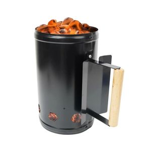 Allume-feu portable en métal <span class=keywords><strong>pour</strong></span> barbecue, grille galvanisée, poignée chromée, prix de gros, <span class=keywords><strong>pour</strong></span> le démarrage du feu en extérieur - Product Image 1