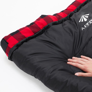 Sac de couchage confortable <span class=keywords><strong>0</strong></span> <span class=keywords><strong>degré</strong></span> avec rembourrage en coton, sac de couchage avec sac de transport pour adultes - Product Image 4