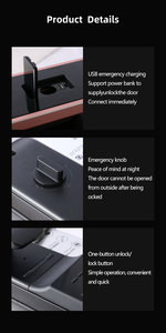Kunci Pintu Pintar Tuya Otomatis Penuh dengan Pengenal Wajah 3D, Sidik Jari, dan Kata Sandi, Lubang Intip Berkualitas Tinggi Anti Maling - Product Image 5