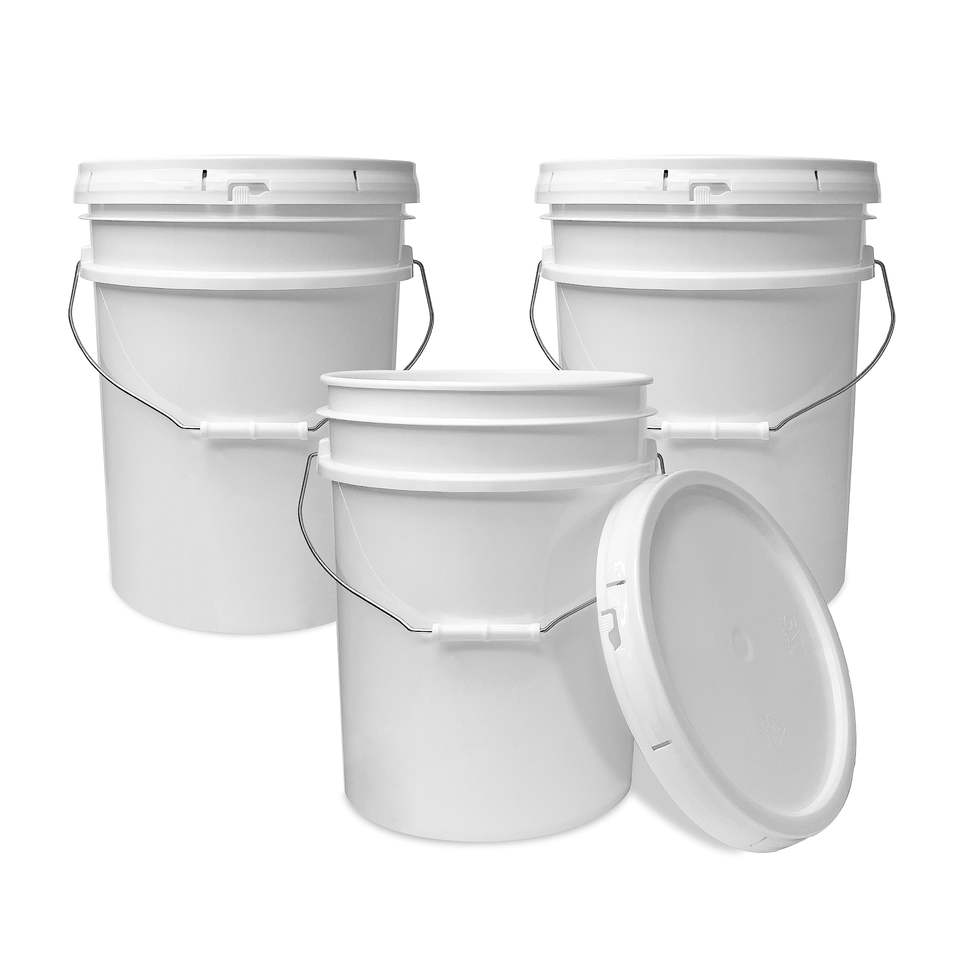 PP 22L Plastic Pail Pack Bucket - Food Grade 5 Gallon