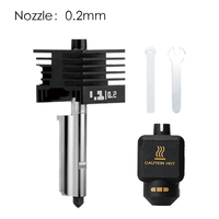 Kit Hotend d'imprimante 3D Antinsky Bambulab A1 P1 P2 H2 P3D avec buse en tungstène en acier trempé de 0,2-0,8 mm, température d'impression de 200°C