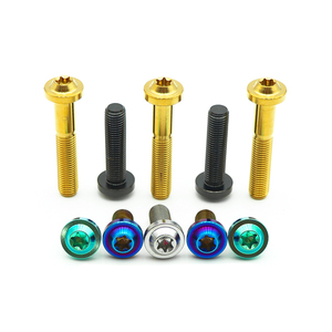 Pytitans M10 diameter18h7 Kích thước dài GR5 Titan bolt-nội Bộ rose-tipped đầu vít cho xe máy và xe đạp - Product Image 1