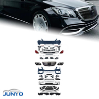 Kit carrosserie Junyo, calandre de pare-chocs, lifting complet, pare-chocs avant, pare-chocs arrière pour Mercedes Benz Classe S W222 Maybach