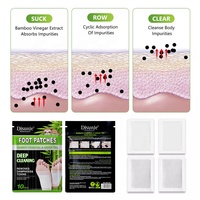 Disunie 10 patchs détoxifiants pour les pieds au charbon de bambou, à base de plantes, pour un sommeil réparateur et une relaxation corporelle profonde