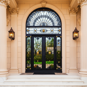 Portes <span class=keywords><strong>sur</strong></span> <span class=keywords><strong>mesure</strong></span> haut de gamme abordables, spécifiquement conçues pour le marché nord-américain, <span class=keywords><strong>porte</strong></span> <span class=keywords><strong>d</strong></span>'<span class=keywords><strong>entrée</strong></span> de sécurité en fer chinois de qualité NFRC - Product Image 1